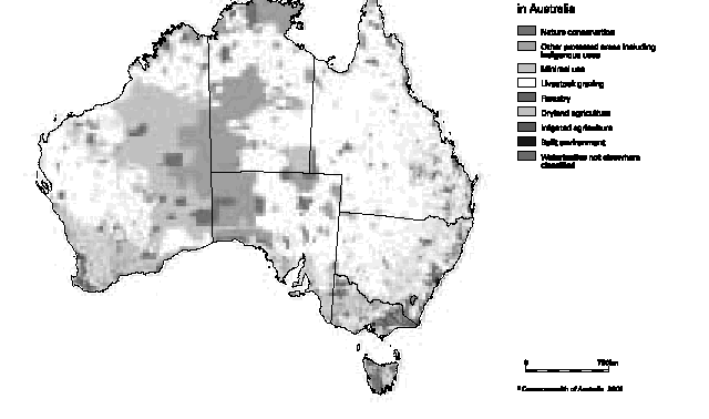 Map - Australian land use, 2001