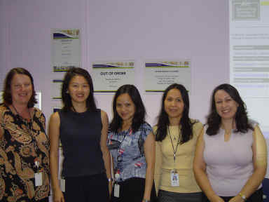 Photo: NSW LEP Coordinator, Anne Freer and Fairfield Library staff.