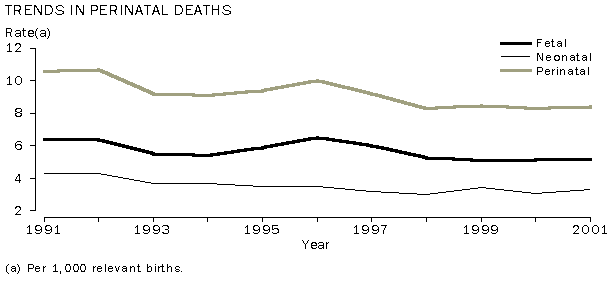 Graph - Trends in perinatal deaths