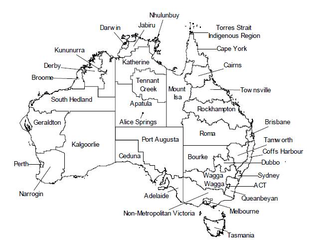 Map – 2006 AIGC Indigenous Region Boundaries