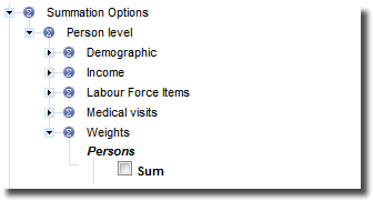 Graphic: Summation options - file structure