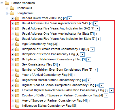 Consistency flags can be found in the Longitudinal Folder.