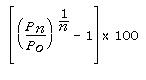 Equation: This equations shows how the average annual growth rate is calculated