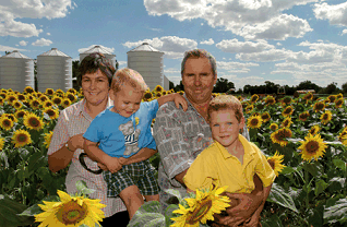 Image: Family with Sunflowers