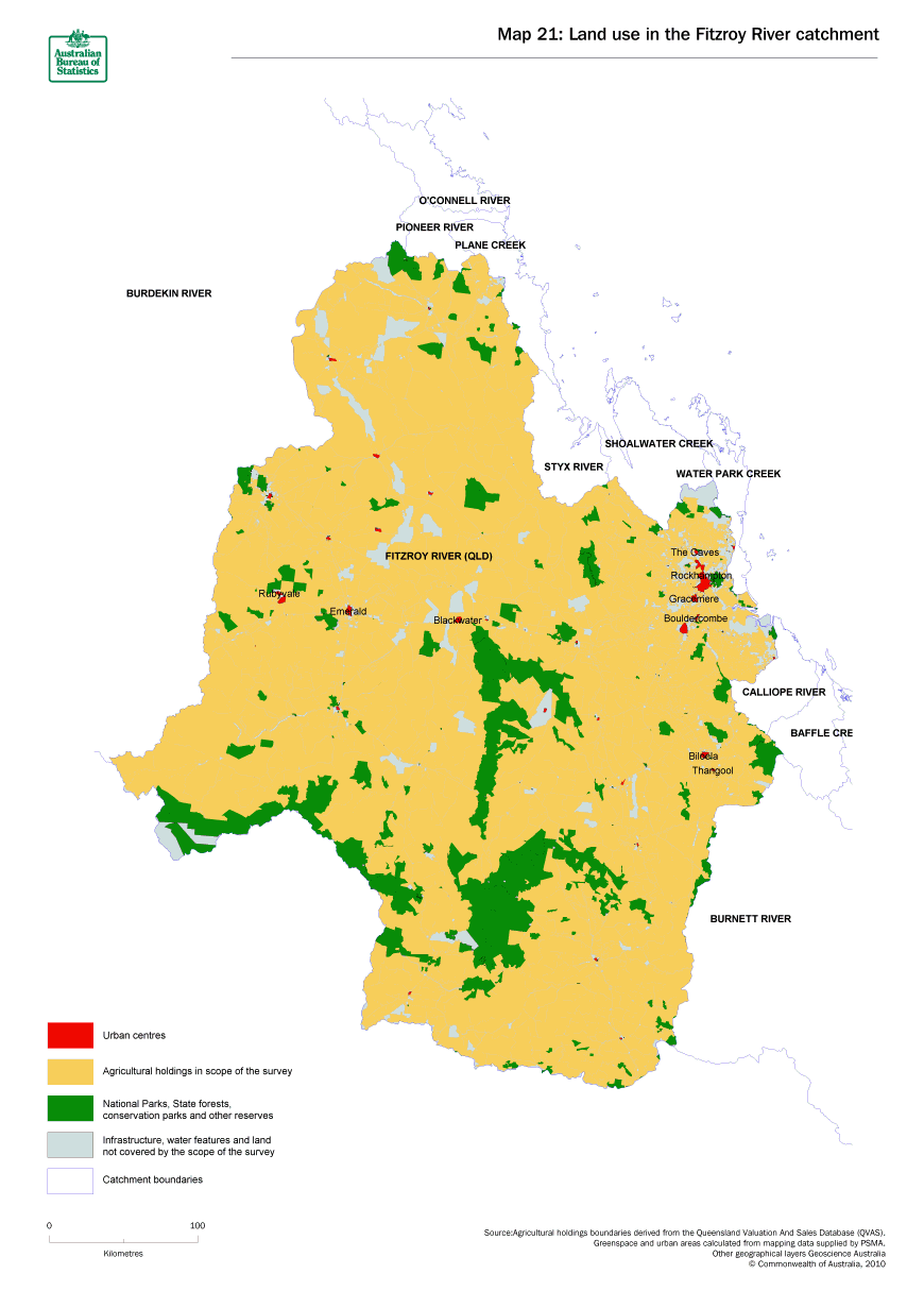 Map 21 Land use in the Fitzroy River catchment