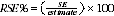 Equation: Relative standard errors of estimates