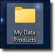 My data products folder