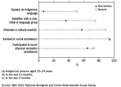 GRAPH:YOUNG PEOPLE(a): SOCIAL AND CULTURAL PARTICIPATION — 2002