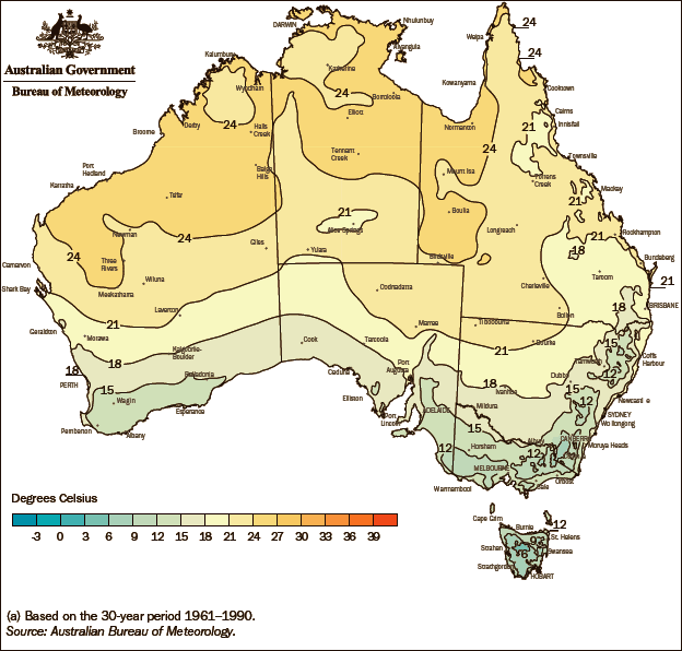 Diagram: 1.14 Average minimum temperature(a)—January