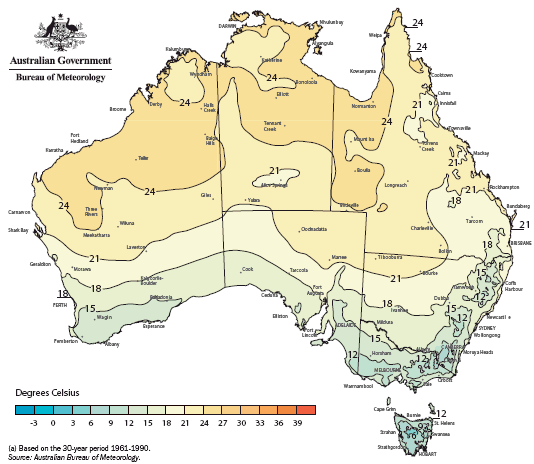 1.13 Average Minimum Temperature(a) - January