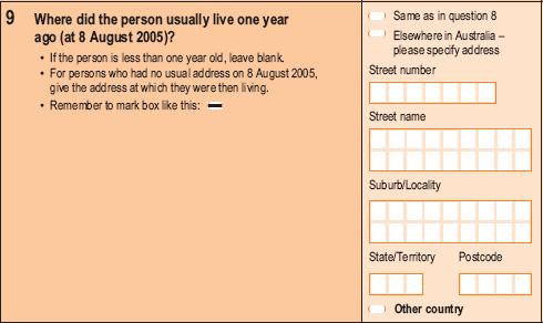 2006 Household Form - Question 9