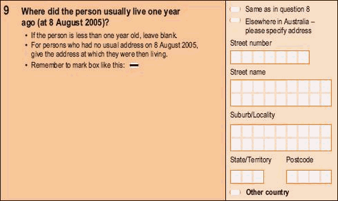 2006 Household Form - Question 9