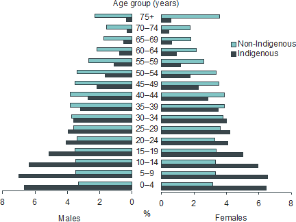 Diagram: Estimated resident population, Australia - 30 June 2001