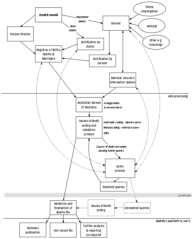 Diagram:  Causes of death