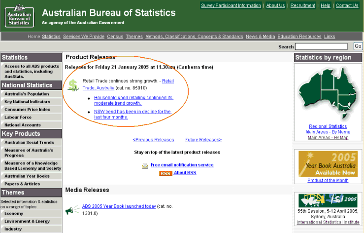 Diagram: New ABS homepage