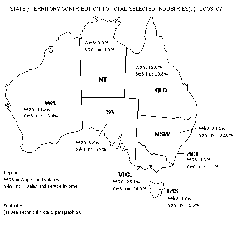 Diagram: State and territory estimates