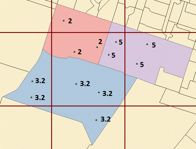 Figure 1: Image describing how Mesh Block data is converted to a grid using points.