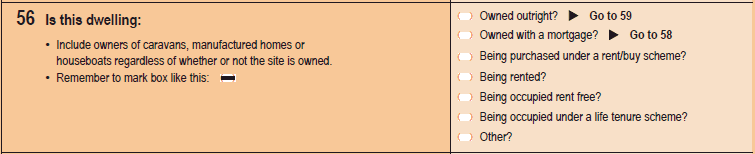 Image of Question 56, 2011 Census Household Form