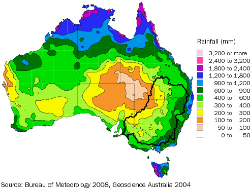 Diagram: 2.8 TOTAL RAINFALL—2005–06