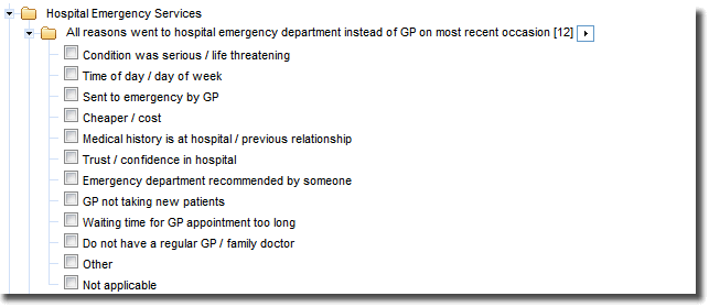 Graphic: Multiple-response data item - file structure example