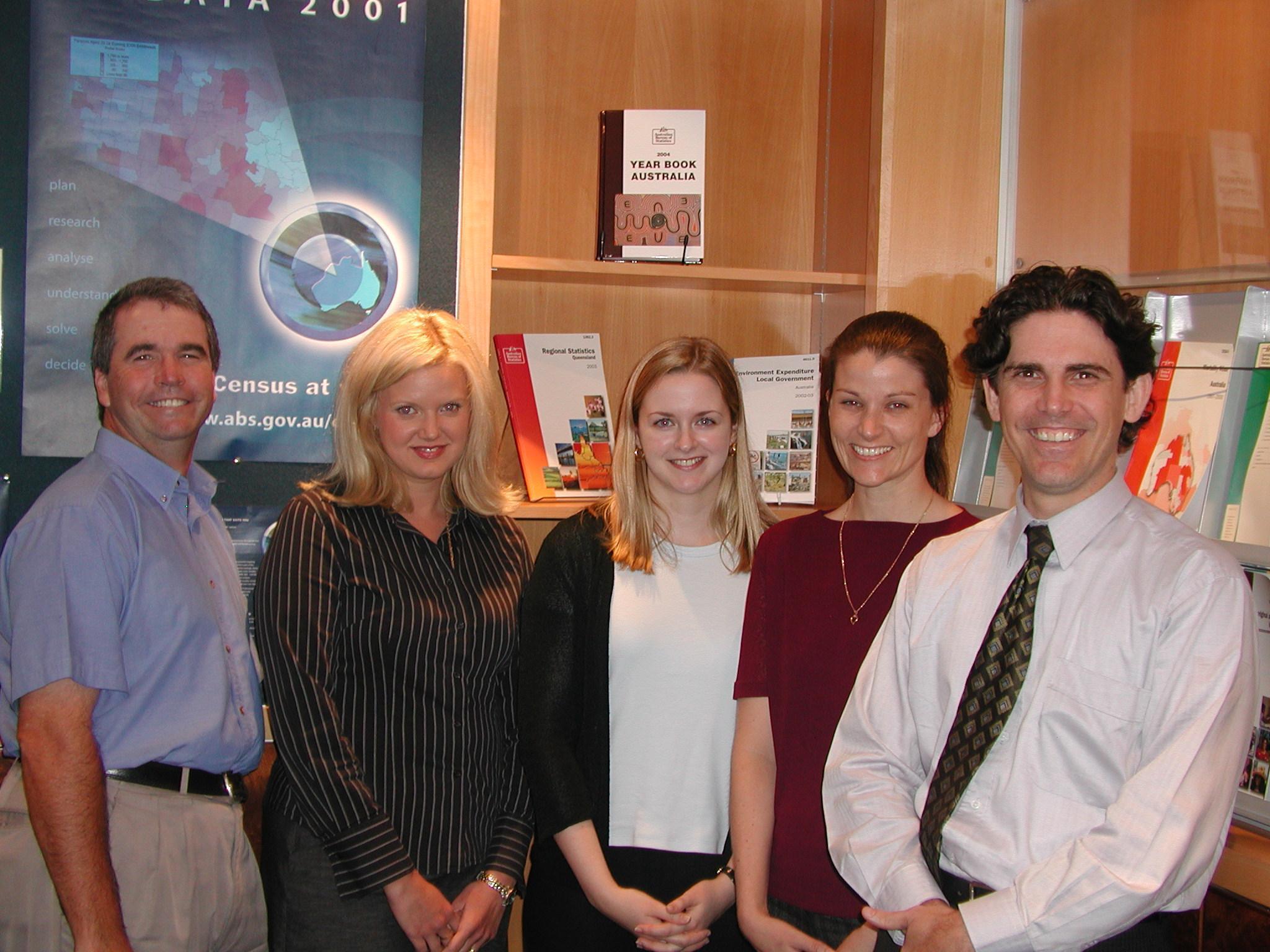 Image: The Queensland Information Consultancy team - your information resource: Greg Carey, Kirsty Parkes, Sarah Parker, Sarah Keating and Martin Brady. 