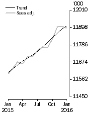 Graph: Employed Persons