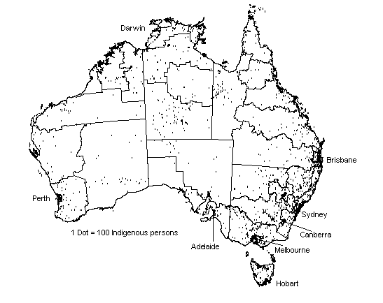 Diagram: INDIGENOUS POPULATION DISTRIBUTION