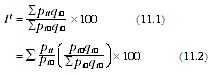 Equation: Ch 11 Laspeyres equations 1 and 2