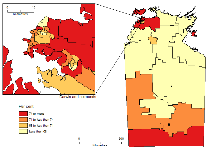 Image: Working Age Population (Aged 15-64 Years), SA2, NT - 30 June 2015