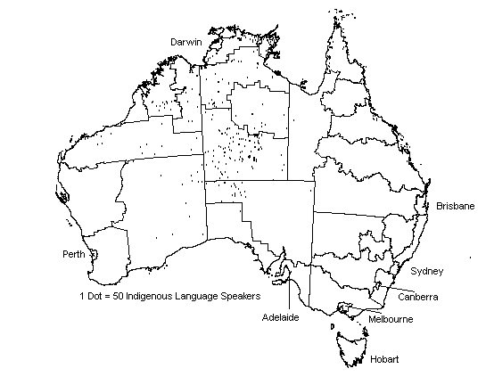 Diagram: INDIGENOUS LANGUAGE SPEAKERS, Indigenous persons