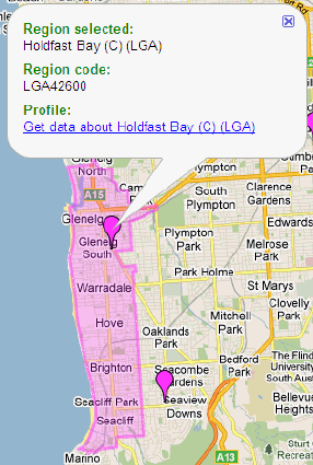 Diagram: Spotlight on the LGAs of Coober Pedy, Holdfast Bay and Salisbury