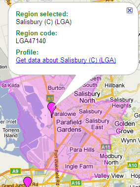 Diagram: Spotlight on the LGAs of Coober Pedy, Holdfast Bay and Salisbury