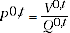 Represents the unit value index between period 0 and t