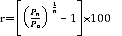 Image: Average annual growth rate formula