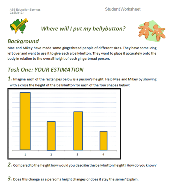 Student Worksheet: Where will I put my bellybutton?