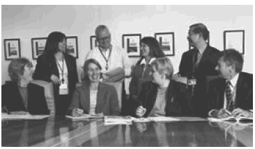 Image: Susan Linacre, Deputy Australian Statistician (seated, second left), chairing the