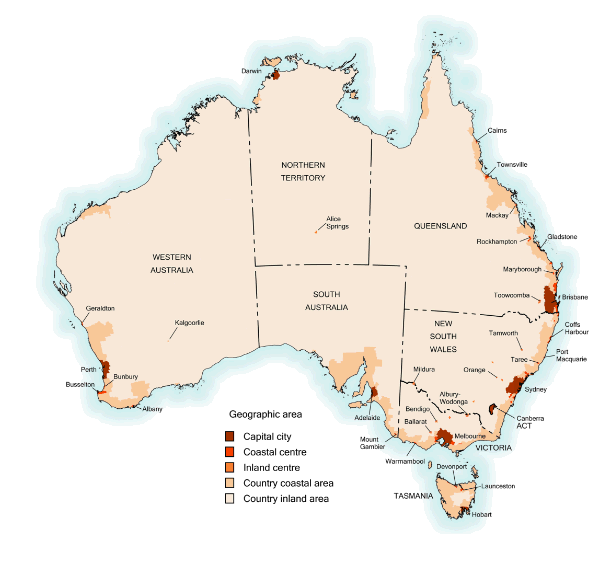 Map of Geographic areas