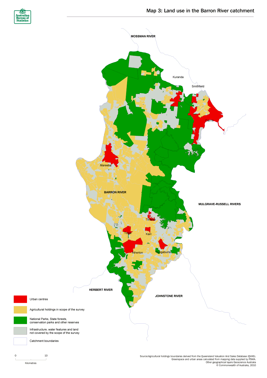 Map 3 Land use in the Baron River catchment