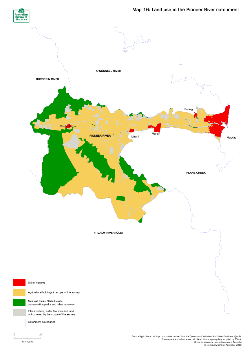 Map 16 Land use in the Pioneer River catchment