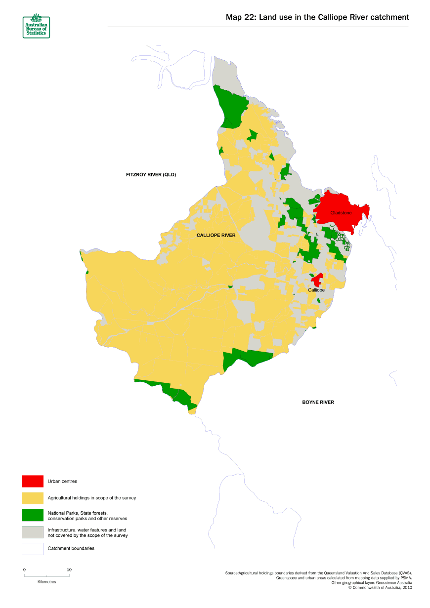 Map 22 Land use in the Calliope River catchment