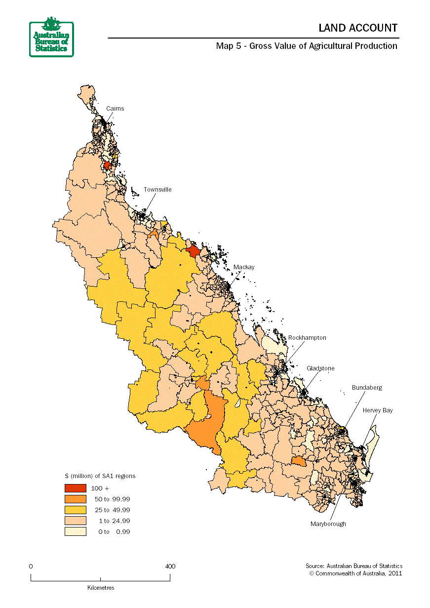 Map 5 - Gross Value of Agricultural Production