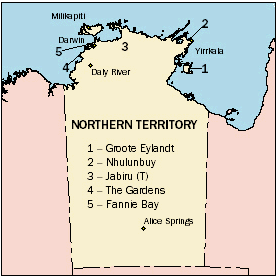 Northern Territory - Statistical Local Areas with the highest average wage and salary income.