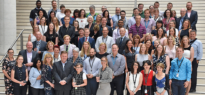 Australia Day Awards recipients with the Australian Statistician - February 2018