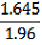 Formula used to convert 95% Margin of Error of a proportion to a 90% Margin of Error