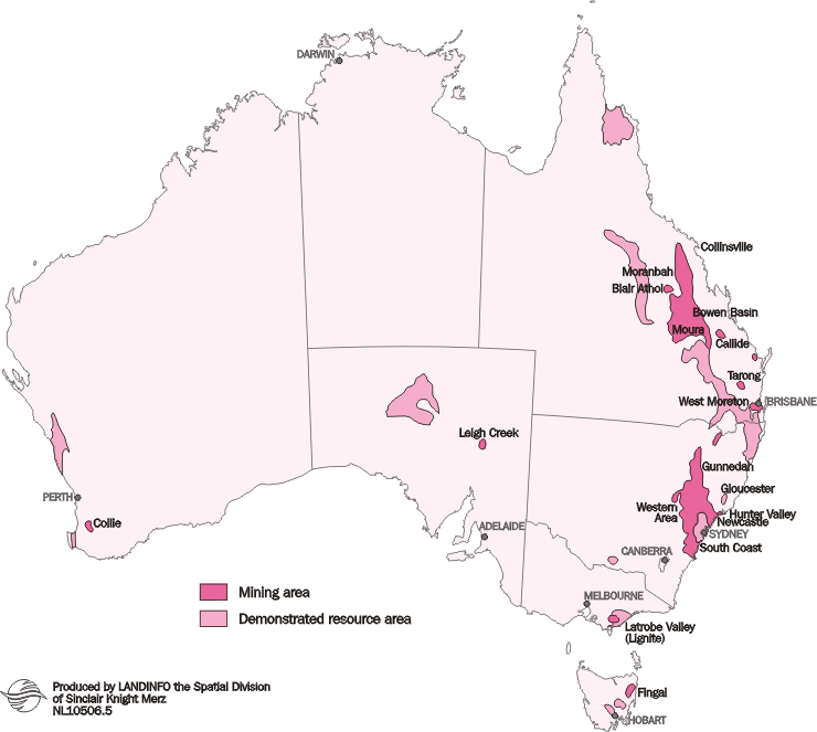 Map - 15.2 COAL RESOURCES - 2000