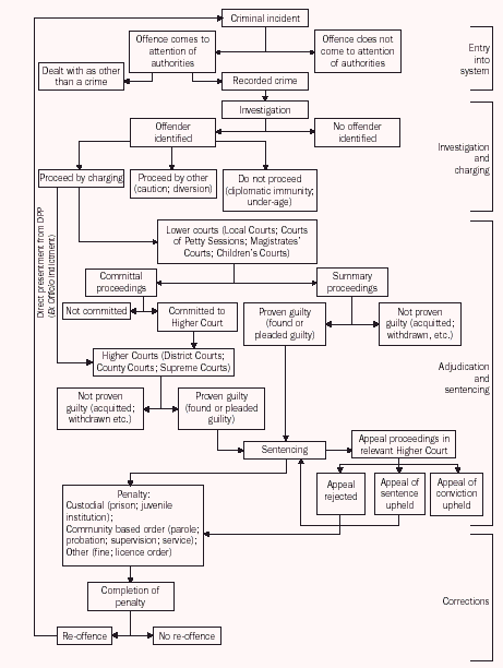 Graphic - 11.1 Flows through the criminal justice system