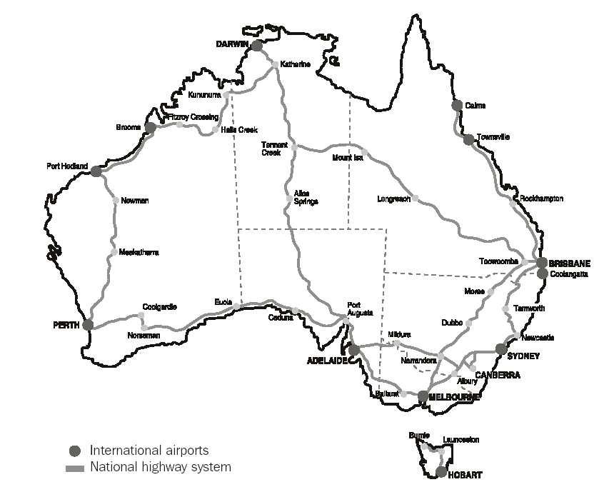 Map - 23.31 NATIONAL HIGHWAYS(a) AND INTERNATIONAL AIRPORTS - 2000