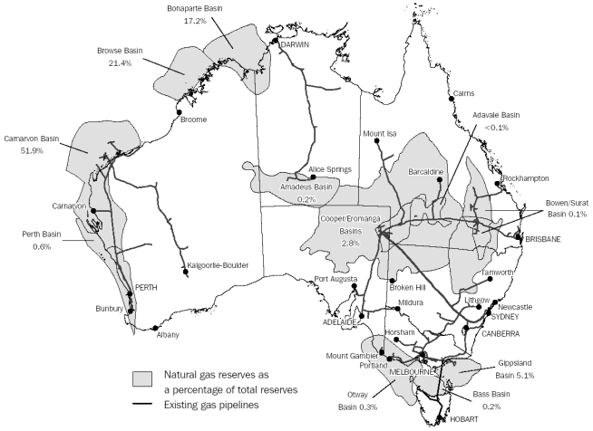 Map 17.2: GAS RESOURCES - 2002