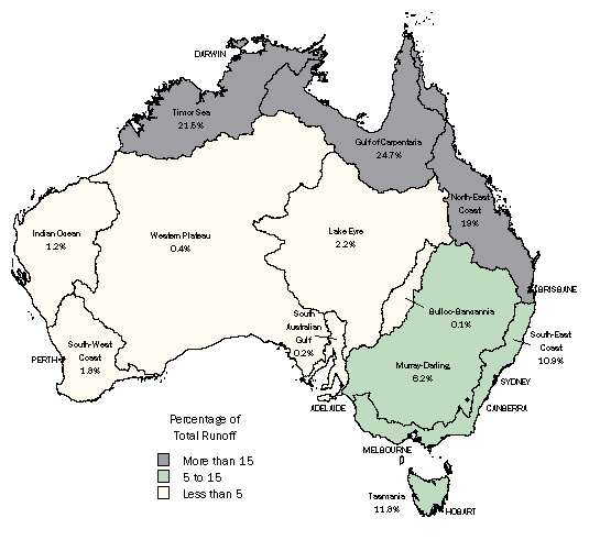 Map - 1.13 Drainage divisions and run-off