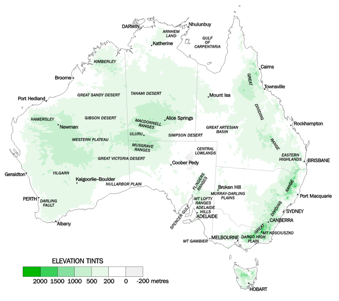 Map 1.4: ELEVATION